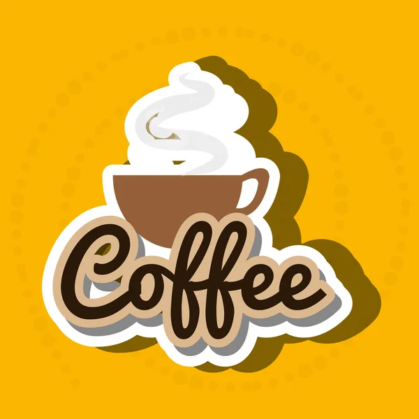 Garantie étiquette café — Image vectorielle