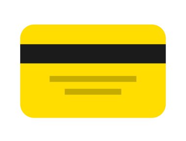 kredi kartı simgesi tasarım izole