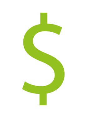 izole para sembol simge tasarlamak