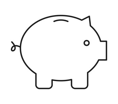 domuz izole simgesi tasarım