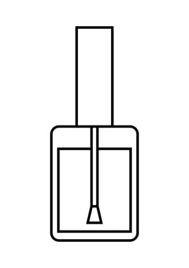 nailspolish makyaj ürün simgesi tasarım izole