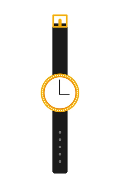 Reloj de pulsera diseño icono aislado — Vector de stock