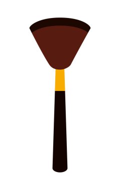 Fırça makyaj ürün simgesi tasarım izole