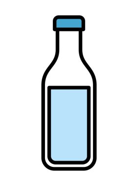 şişe süt izole simgesi