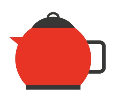 simgesi tasarım mutfak gereçler çaydanlık izole