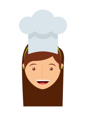 profesyonel şef izole simgesi