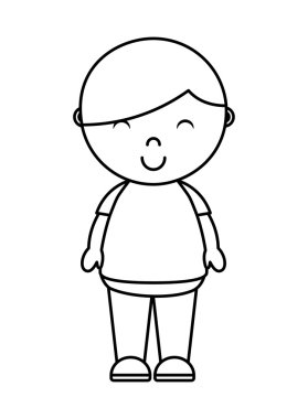 küçük çocuk izole simgesi