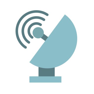 uydu çanağı izole simgesi