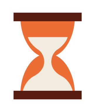 Saat cam izole simgesi