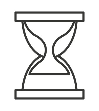 Saat cam izole simgesi