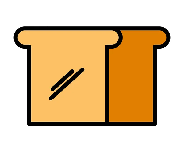 Výborný chléb, samostatný ikonu design — Stockový vektor
