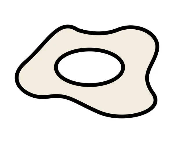 Smažené vejce, samostatný ikonu design — Stockový vektor