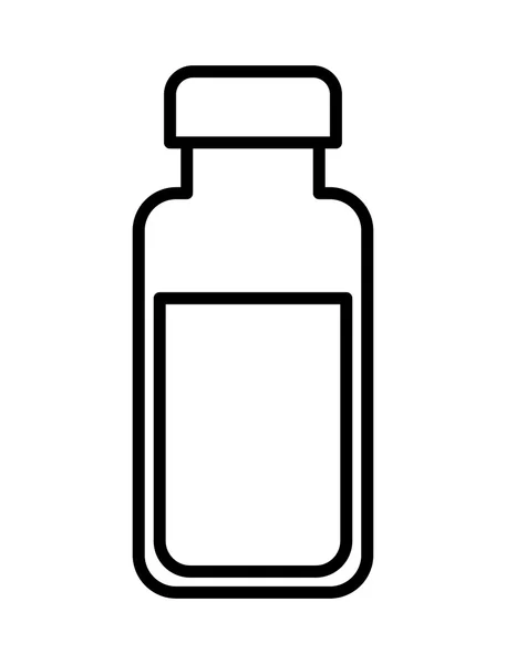 Bottle milk  isolated icon design — Stock Vector