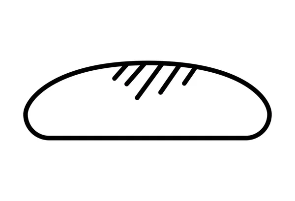 Delicioso pan aislado icono de diseño — Vector de stock