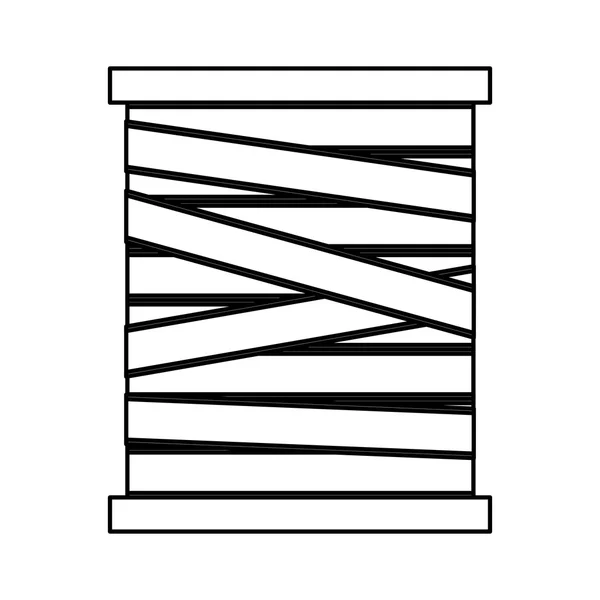 Tråd rulle isolerade ikon design — Stock vektor
