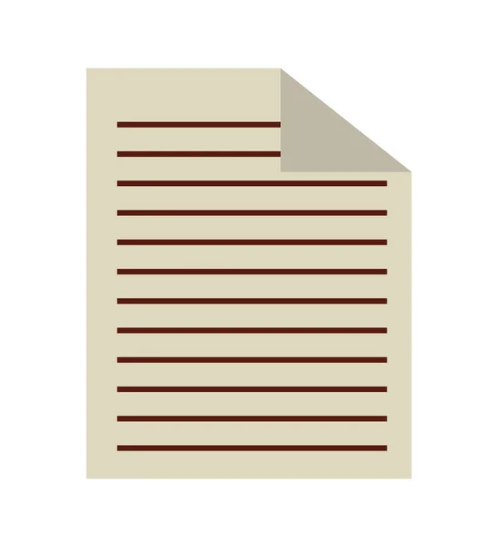 Document texte icône isolée design — Image vectorielle