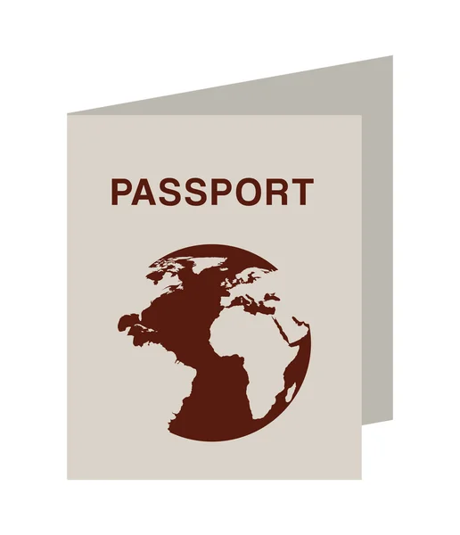 Passport isolated icon design — Stock Vector