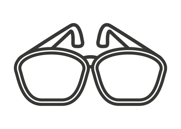 Óculos de sol design ícone isolado — Vetor de Stock