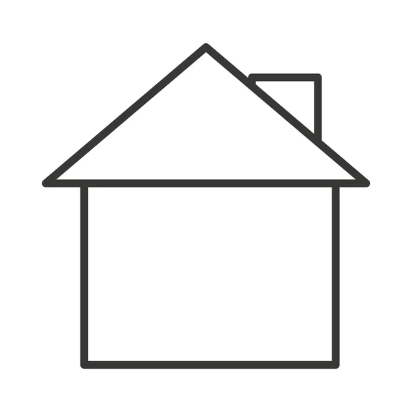 Maison extérieur isolé icône design — Image vectorielle