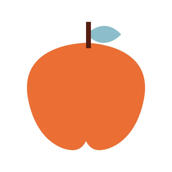 Fesh frutta mela isolato icona design — Vettoriale Stock