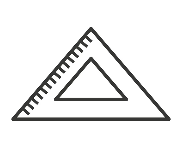 Τρίγωνο κανόνα απομονωθεί εικονίδιο σχεδιασμός — Διανυσματικό Αρχείο