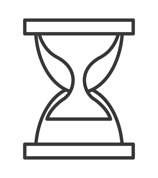 Vidrio hora aislado icono de diseño — Vector de stock