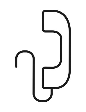 telefon hoparlör simgesi tasarım izole