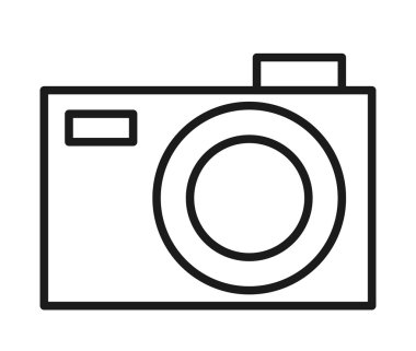 kamera fotoğraf izole simgesi tasarım