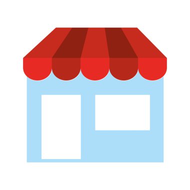 mağaza açık izole simgesi tasarım