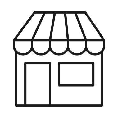 mağaza açık izole simgesi tasarım