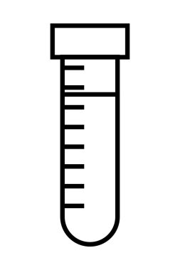 tüp testi izole simgesi tasarım