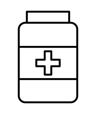 izole şişe simgesi tasarım ilaçlar