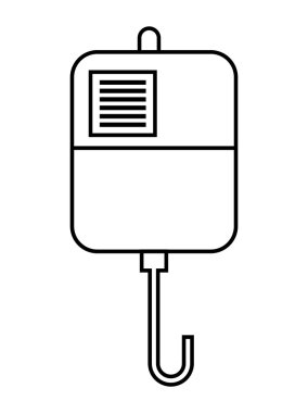 kan torbası izole simgesi tasarım