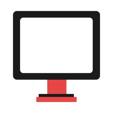 siyah ve kırmızı bilgisayar, vektör grafiği