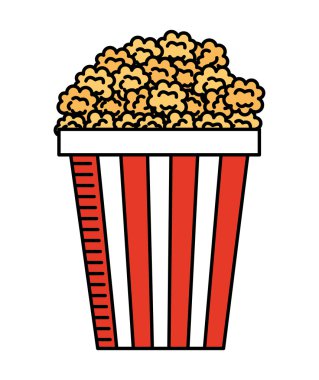 pop corn izole simgesi tasarım