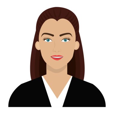 Avatar iş kadını, vektör grafiği