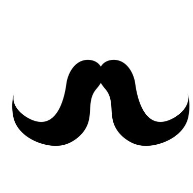 Vintage adam moustrache, vektör grafiği