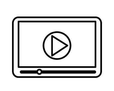 kitle iletişim araçları oyuncu simgesi tasarım izole