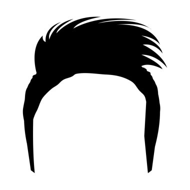 Avatar insan kafası moder saç kesimi, vektör grafiği ile