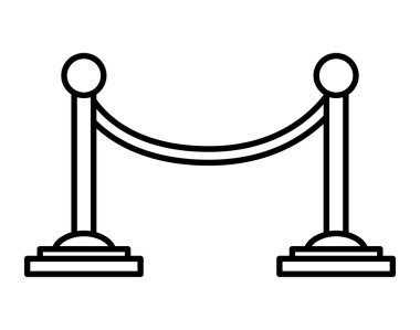 Broadway çit izole simgesi