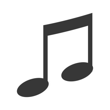 Müzik ve melodi Not simgesi.