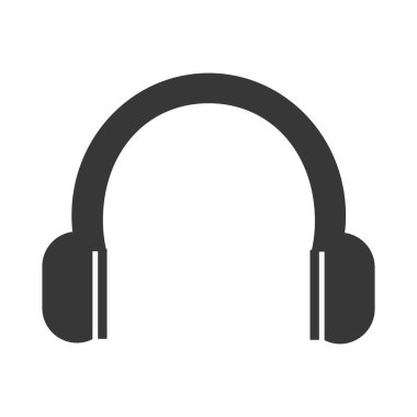 Müzik kulaklık aygıtı simgesini, vektör çizim.