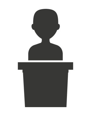 podyum aday izole simgesi