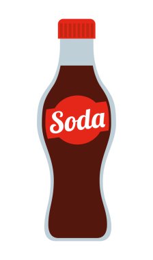 soda şişesi izole simgesi