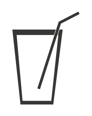 milkshake izole simgesi tasarım