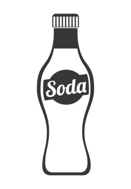 soda şişesi izole simgesi