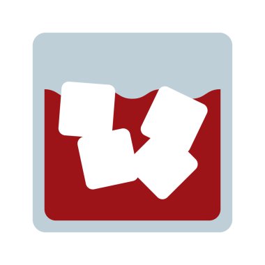 kokteyl ile izole simgesi tasarım