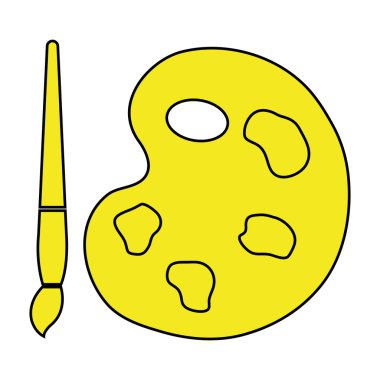 renkli resim malzemeleri, vektör grafiği