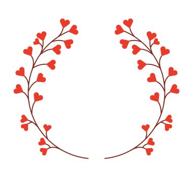 çiçek çelenk izole simgesi