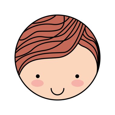 Çocuk karakter simgesi tasarım izole